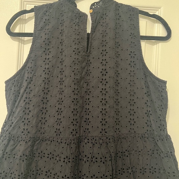 Loft - Eyelet Lace Tiered Swing Dress with pockets - Picture 8 of 8
